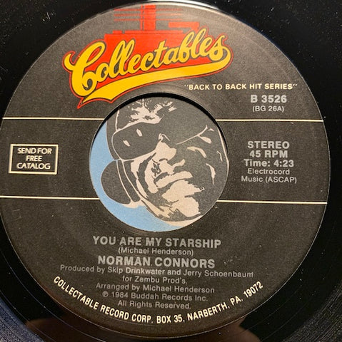 Norman Connors - You Are My Starship b/w Valentine Love - Collectables #3526 - Modern Soul