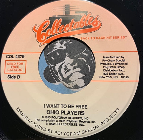 Ohio Players - I Want Be Free b/w Jive Turkey - Collectables #4379 - Sweet Soul - Funk