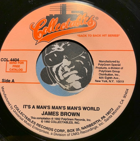 James Brown - It's A Man's Man's Man's World b/w Money Won't Change You - Collectables #4404 - Funk - R&B Soul