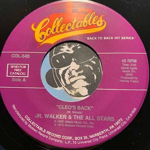 Jr. Walker & All Stars - Cleo's Back b/w Hot Cha - Collectables #545 - Motown - R&B Soul