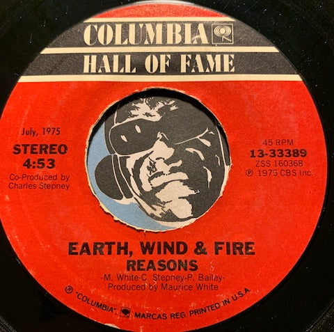 Earth Wind & Fire - Reasons b/w After The Love Has Gone - Columbia #33389 - Modern Soul - Sweet Soul