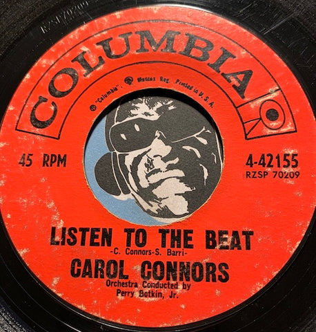 Carol Connors - Listen To The Beat b/w My Special Boy - Columbia #42155 - Teen - Rock n Roll -  Popcorn Soul