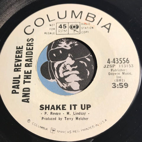 Paul Revere & Raiders - Shake It Up b/w Kicks - Columbia #43556 - Garage Rock