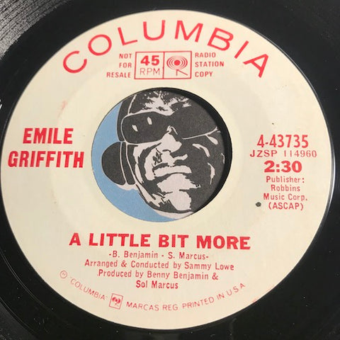 Emile Griffith - A Little Bit More b/w Always On My Mind - Columbia #43735 - Northern Soul