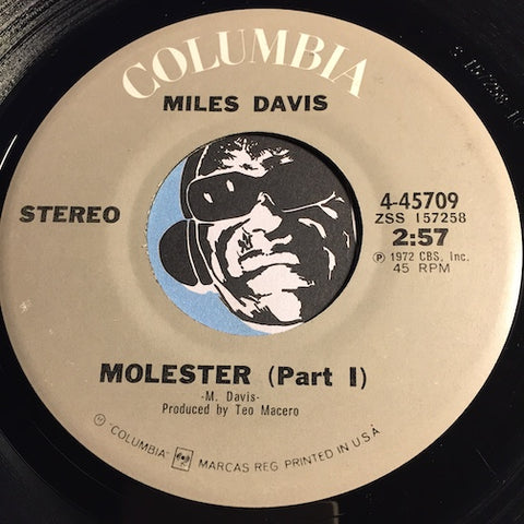 Miles Davis - Molester pt.1 b/w pt.2 - Columbia #45709 - Jazz Funk - Jazz