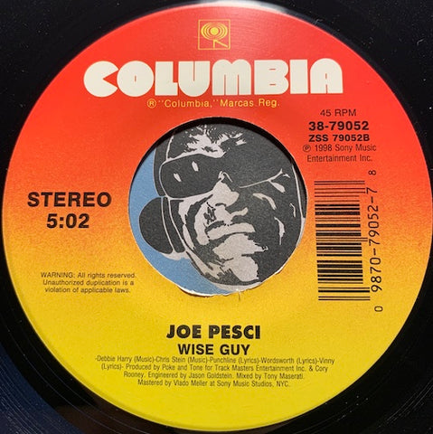 Joe Pesci - Yo Cousin Vinny b/w Wise Guy - Columbia #79052 - Rap - Novelty - 90's