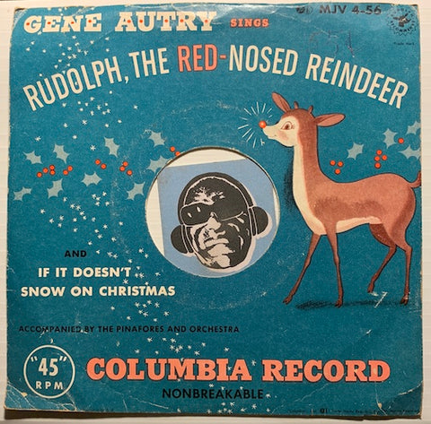 Gene Autry - Rudolph, The Red-Nosed Reindeer b/w If It Doesn't Snow On Christmas - Columbia #90049 - Christmas/Holiday - Picture Sleeve