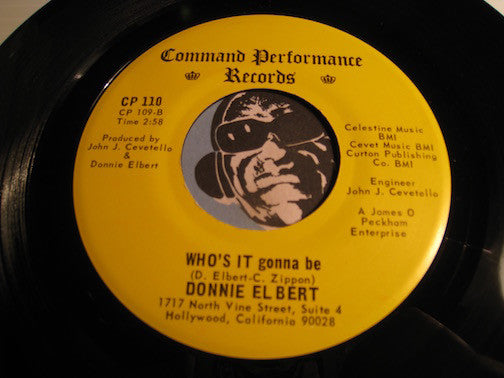 Donnie Elbert - Who's It Gonna Be b/w Your Red Wagon - Command Performance #110 - Sweet Soul - Northern Soul