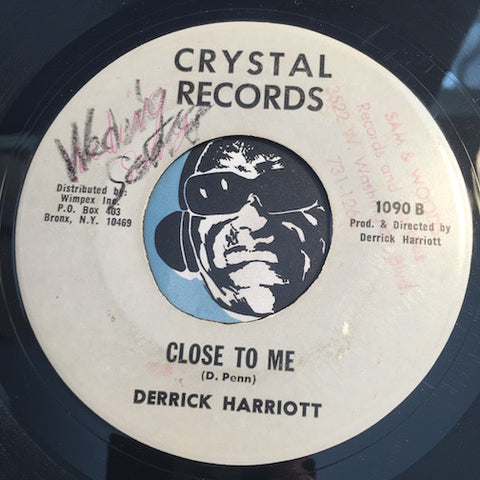 Derrick Harriott - The Wedding Song b/w Close To Me - Crystal #1090 - Reggae