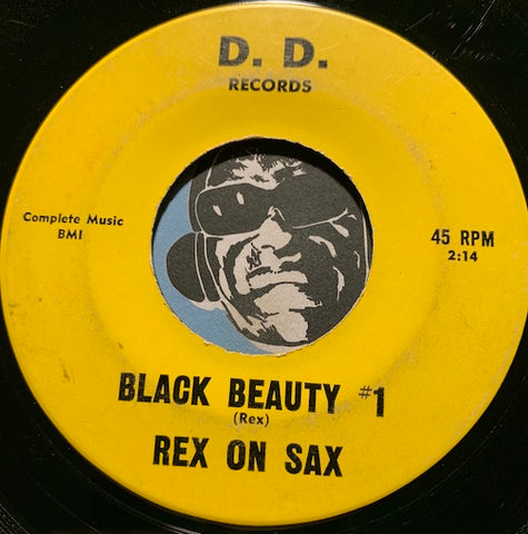 Rex On Sax / Dennis On Drums - Black Beauty #1 b/w Black Beauty #2 - D.D. no # - Funk - Jazz Funk