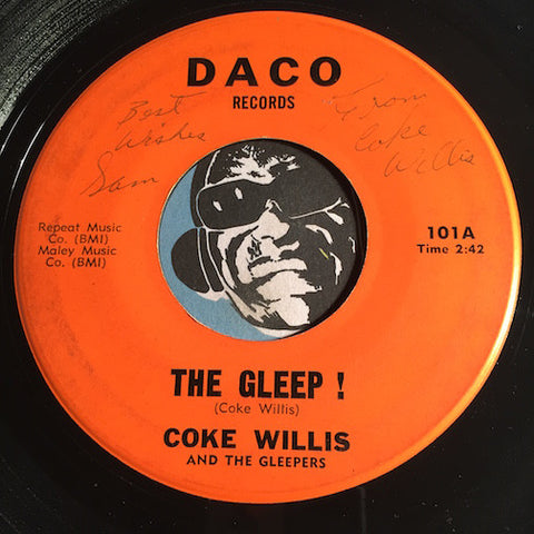 Coke Willis & Gleepers - The Gleep b/w OOh But You're Nice To Hold Me - Daco #101 - Doowop