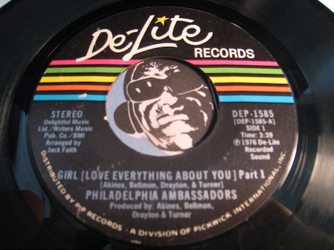 Philadelphia Ambassadors - Girl (Love Everything About You) pt.1 b/w pt.2 - Delite #1585 - Modern Soul