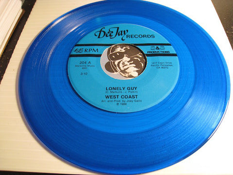 West Coast - Lonely Guy b/w Lana - Dee Jay #204 - blue vinyl - Doowop