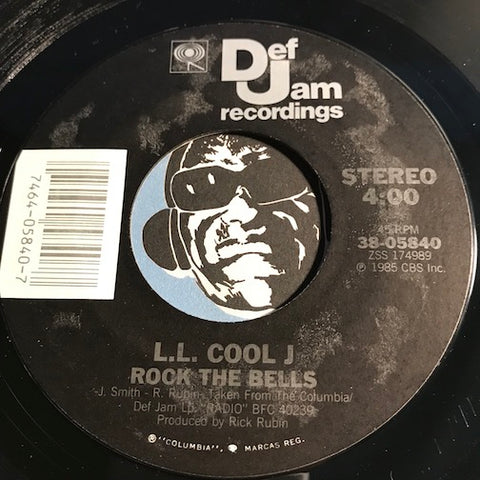 L.L. Cool J - Rock The Bells b/w El Shabazz - Def Jam #05840 - Rap