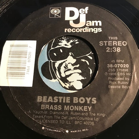 Beastie Boys - Brass Monkey b/w Posse In Effect - Def Jam #07020 - Rap