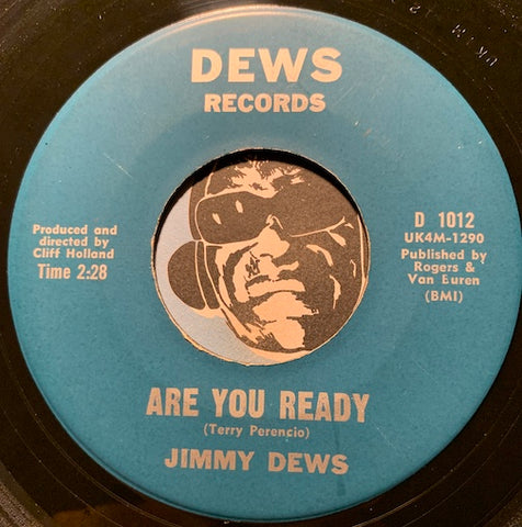 Jimmy Dews - Are You Ready b/w Look My Way - Dews #1012 - Northern Soul - Popcorn Soul