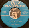 Eddie Morris - Chimes Of My Heart b/w I'll Do It For You - Disc Masters #2101 - Teen - Doowop