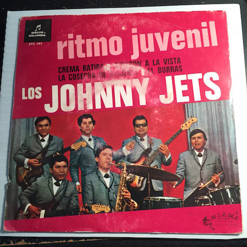 Los Johnny Jets - La Cosecha De Mujeres - Tiburon A La Vista b/w Crema Batida - El Borras - Discos Columbia #441 - Latin - Rock n Roll