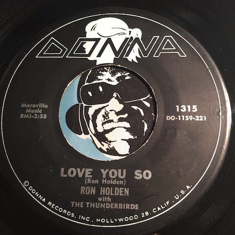 Ron Holden - Love You So b/w My Babe - Donna #1315 - Doowop
