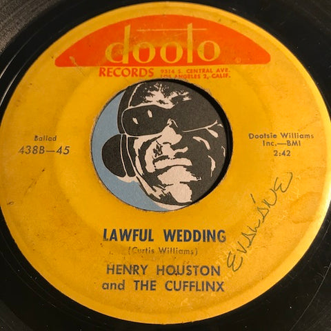 Henry Houston & Cufflinx - Lawful Wedding b/w Zoom - Dooto #438 - Doowop