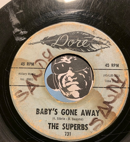 Superbs - Baby's Gone Away b/w Twine And Slide - Dore #731 - Sweet Soul