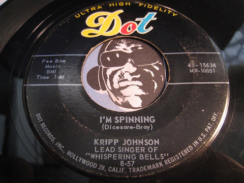 Kripp Johnson & Dell-Vikings - I'm Spinning b/w When I Come Home - Dot #15636 - Doowop