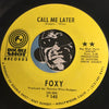 Foxy - Call Me Later b/w I Like The Way You Love Me - Double Shot #145 - Modern Soul - Sweet Soul