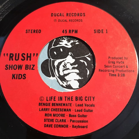 Show Biz Kids - Life In The Big City b/w Summer For Bonnie Jean - Ducal no # - Rock n Roll - Funk