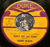 Bobby Bland - Saint James Infirmary b/w Don't Cry No More - Duke #340 - R&B Soul - R&B Blues