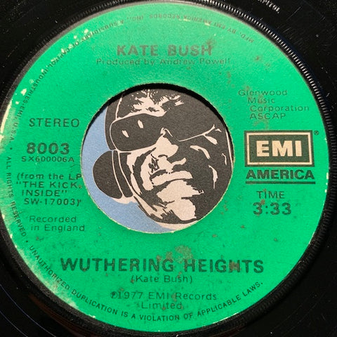 Kate Bush - Wuthering Heights b/w Kite - EMI America #8003 - Rock n Roll - 80's