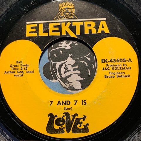 Love - No. Fourteen b/w 7 and 7 Is - Elekrta #45605 - Psych Rock