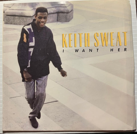 Keith Sweat - I Want Her b/w I Want Her pt.2 - Elektra #69431 - 80's - Picture Sleeve