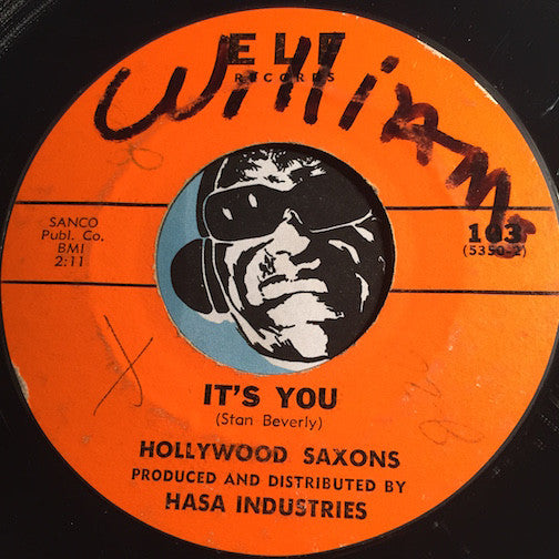 Hollywood Saxons - It's You b/w I'm Your Man - Elf #103 - Doowop