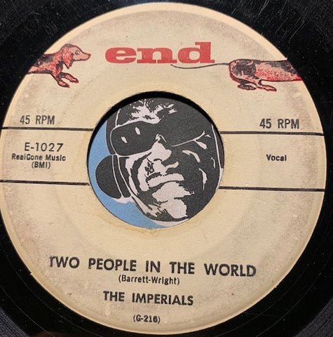 Imperials - Tears On My Pillow b/w Two People In The World - End #1027 - Doowop
