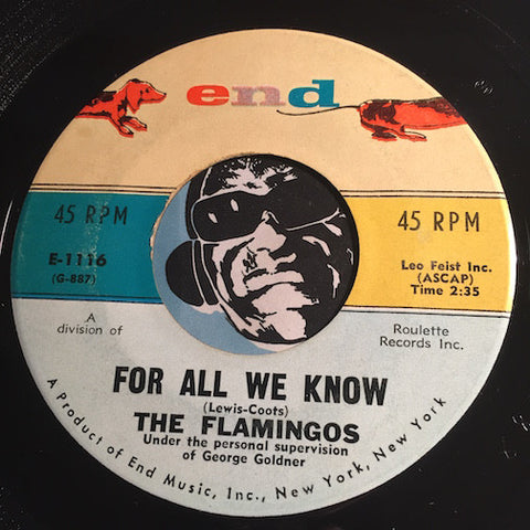 Flamingos - For All We Know b/w Near You - End #1116 - Doowop