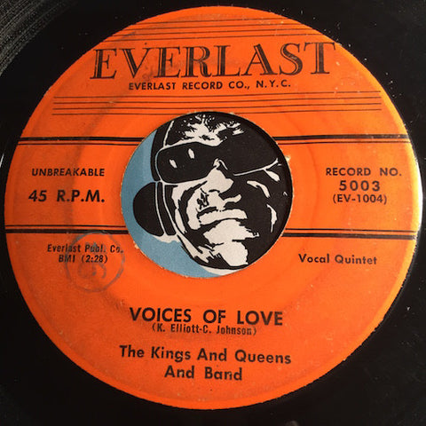 Kings And Queens - Voices Of Love b/w I'm So Lonely - Everlast #5003 - Doowop