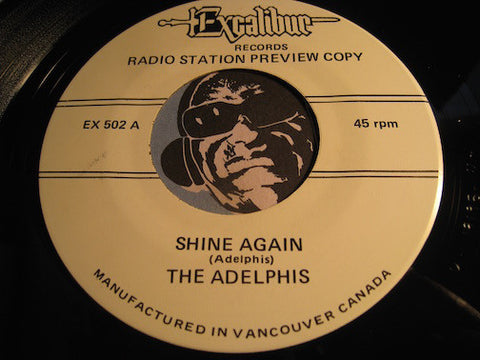 Adelphis / Stereos - Shine Again (Adelphis) b/w Sweetpeas In Love (Stereos)  reissue - Excalibur #5002 - Doowop
