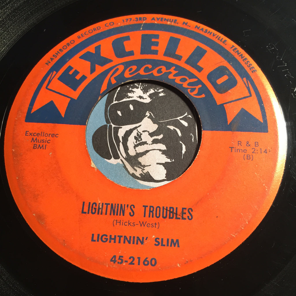 Lightnin Slim - Sweet Little Woman b/w Lightnin's Troubles - Excello #2160 - Blues