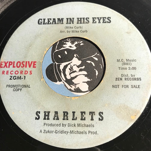 Sharlets - Gleam In His Eyes b/w Freddie - Explosive #1 - Girl Group - Doowop