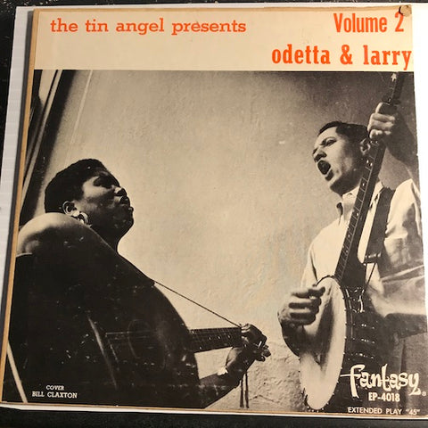 Odetta & Larry - Volume 2 EP - Payday At Coal Creek - No More Cane Along The Brazos - The Tailor Boy b/w Water Boy - 10,000 Years Ago (The Tin Angel Brag) - Fantasy #4018 - Rock n Roll