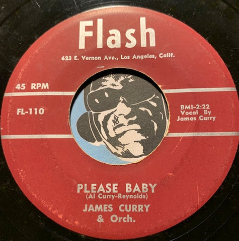 James Curry - Please Baby b/w My Promise - Flash #110 - Doowop - R&B