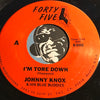 Johnny Knox & His Blue Buddies - I'm Tore Down b/w Honey Bee - Forty Five #6488 - Blues