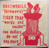 Bratmobile / Tiger Trap - Throwaway - Words And Smiles b/w Blank - Four Letter Words #008 - 90's - Punk