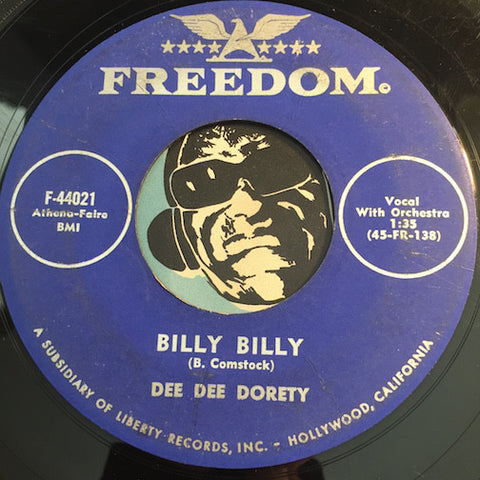 Dee Dee Dorety - Billy Billy b/w Give Your Love To Me - Freedom #44021 - Rockabilly