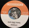 Kokolo - Our Own Thing b/w Our Own Thing (instrumental) - Freestyle #7036 - Funk
