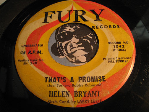 Helen Bryant - That's A Promise b/w I've Learned My Lesson - Fury #1042 - R&B Soul