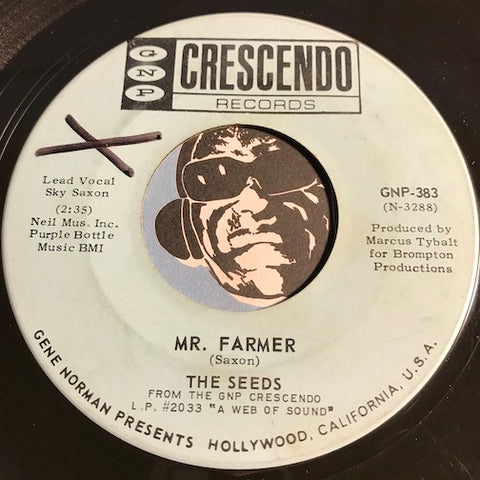 Seeds - Up In Her Room b/w Mr. Farmer - GNP Crescendo #383 - Garage Rock