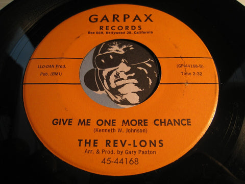 Rev-Lons - Give Me One More Chance b/w Boy Trouble - Garpax #44168 - Girl Group - Northern Soul - Doowop
