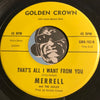 Merrell & Exiles - Can't We Get Along b/w That's All I Want From You - Golden Crown #102 - Garage Rock