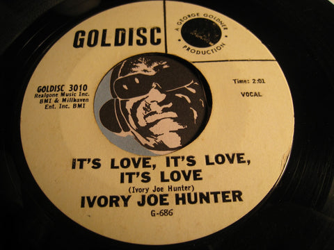 Ivory Joe Hunter - You Satisfy Me Baby b/w It's Love It's Love It's Love - Goldisc #3010 - R&B Soul